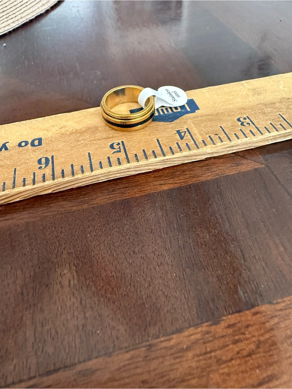New Stainless Steel Ring Size 7